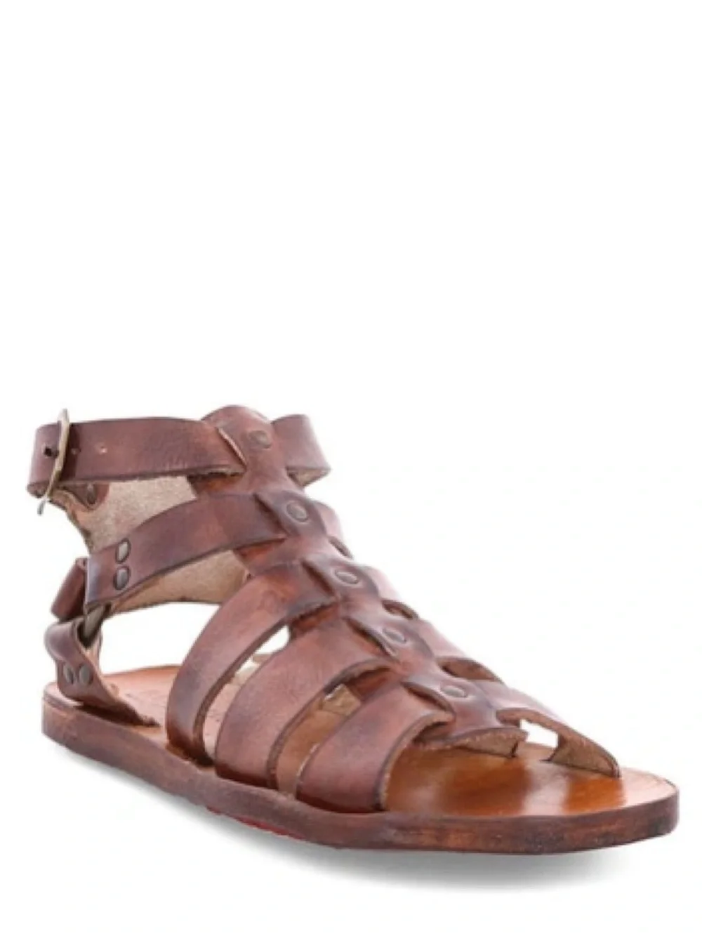 Bedstu Bed Stu Hera Gladiator Almond Rustic Strap Studded Sandals Womens 11 NEW